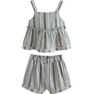 Next Set  navy / lichtblauw / wit