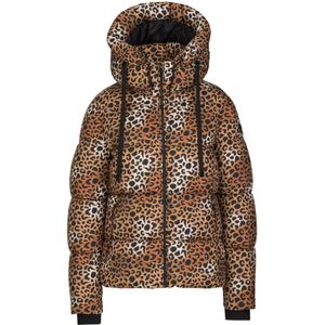 19V69 ITALIA Winterjas 'Anzia Leo'  bruin / zwart / wit