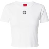 Hugo Delanor 10258222 T-shirt Met Korte Mouwen Wit S Vrouw