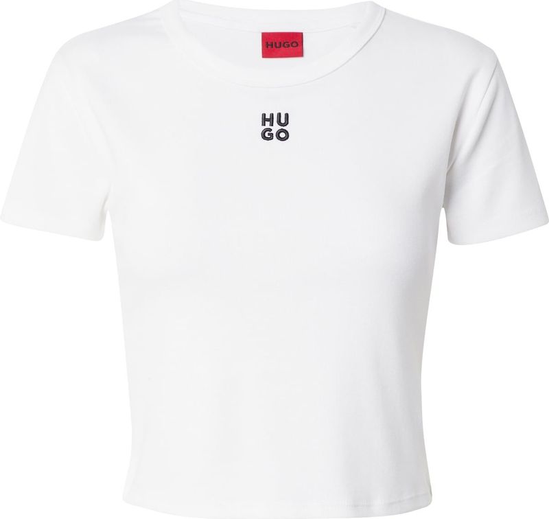 Hugo Delanor 10258222 T-shirt Met Korte Mouwen Wit S Vrouw