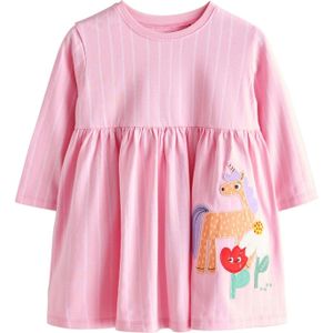 Next Jurk  pink / wit