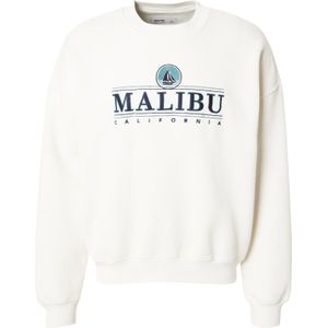 HOLLISTER Sweatshirt 'DESTINATION'  crème / navy / turquoise / zwart