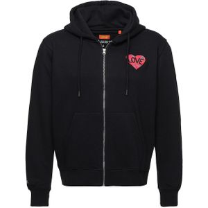 smiler. Sweatvest  rood / zwart