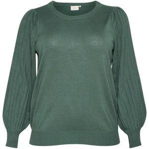 KAFFE CURVE Trui 'Loni'  smaragd / donkergroen