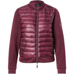 Monari - Gewatteerde Jas - Bordeaux - Regular Fit - Ronde Hals