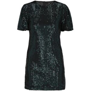 faina Cocktailjurk  donkergroen