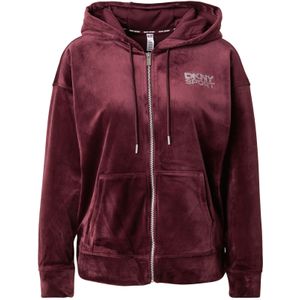 DKNY Performance Sportief sweatvest  wijnrood