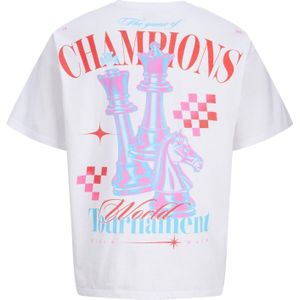 JACK & JONES Shirt  blauw / pink / rood / wit