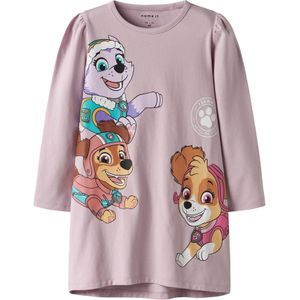 Paw Patrol - Nachthemd - Jersey - Met Rubberen Print - Pofmouwen