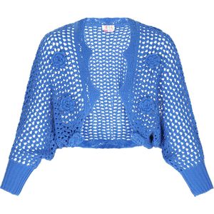 IZIA Gebreid vest 'Boho'  royal blue/koningsblauw