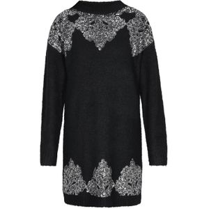 usha BLACK LABEL Gebreide jurk  zwart / zilver
