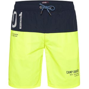 CAMP DAVID Zwemshorts  navy / limoen