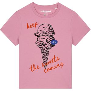 Watapparel Shirt 'Ice Cream'  blauw / kreeft / oudroze / zwart