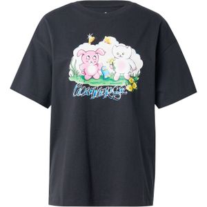 CONVERSE Shirt 'BESTIES'  lichtgroen / pink / zwart / offwhite