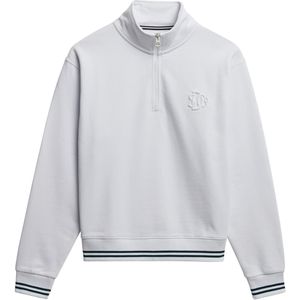 Superdry - Country Club Embossed - Trui - Losse Pasvorm - Halve Rits