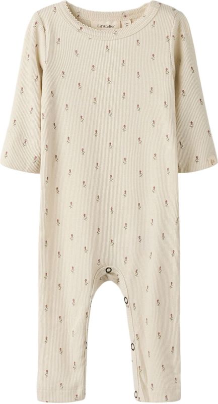 Lil'Atelier Nachtkledij  taupe / wit