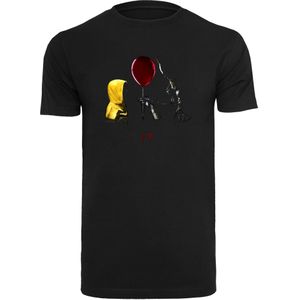F4NT4STIC Shirt 'IT Georgie Balloon And IT 2017'  geel / rood / zwart