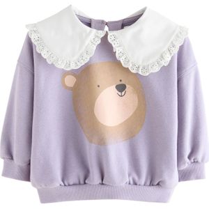 Next Sweatshirt  bruin / sering / wit