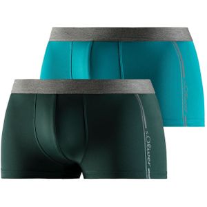 s.Oliver Boxershorts  cyaan blauw / grijs gemêleerd / spar