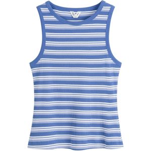 MELA Gebreide top 'DRISNA'  blauw / wit