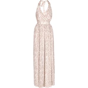 IZIA Jurk  beige / wit
