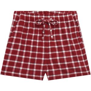 Superdry Broek  bourgogne / wit