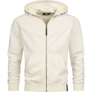 INDICODE JEANS Sweatvest ' Mobil '  zwart / wit