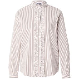 MORE & MORE Blouse  bruin / wit