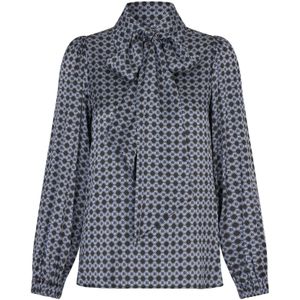 Dea Kudibal Blouse 'Kikki'  navy / lichtblauw / wit