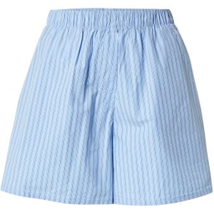 WEEKDAY Broek 'Jess'  blauw / wit