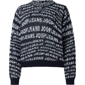 JOOP! Jeans Trui 'Kalissa'  nachtblauw / wit