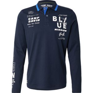 CAMP DAVID Shirt  navy / hemelsblauw / wit