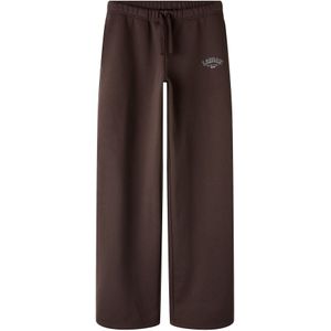 LMTD Broek  chocoladebruin / wit