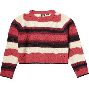 KOROSHI Trui  crème / fuchsia / zwart