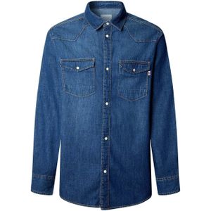 Pepe Jeans - Denim Regular - Overhemd - Zwart - Lange Mouwen