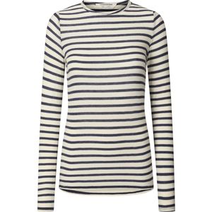 Gai+Lisva Top  marine / wit