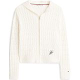 TOMMY HILFIGER Gebreid vest  crème / marine