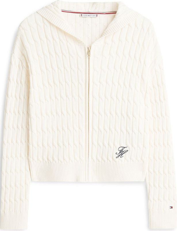 TOMMY HILFIGER Gebreid vest  crème / marine