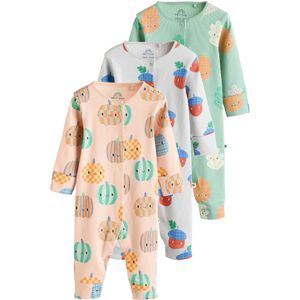 Next Nachtkledij  blauw / mintgroen / pastellila / lichtoranje