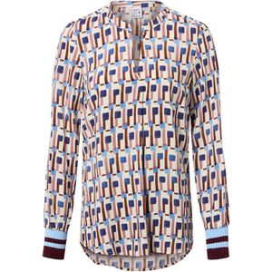 Emily Van den Bergh - Slim Fit Blouse - Tuniekkraag - Dames