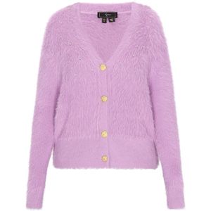 faina Gebreid vest  pruim