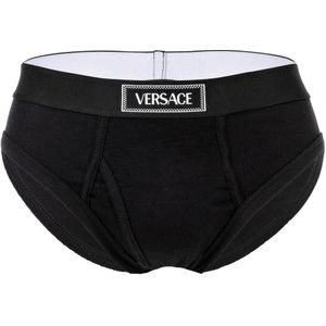 VERSACE Slip  zwart / wit
