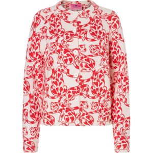 LIEBLINGSSTÜCK Gebreid vest 'Aitana'  pink / wit