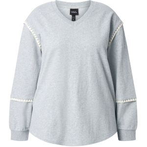 Ulla Popken Sweatshirt  lichtgrijs / grijs gemêleerd