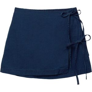 Pull&Bear Rok  blauw denim