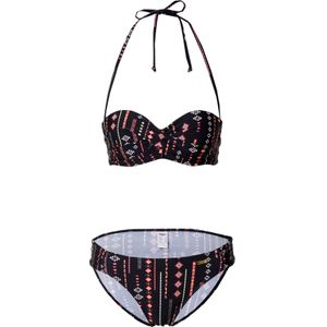 Look - Bandeau Bikini - Zwart - Polyamide - Gedessineerd