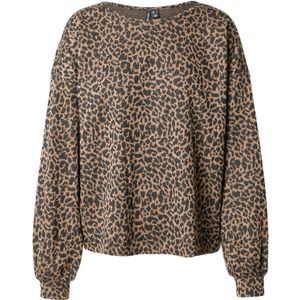 VERO MODA Shirt 'VMNELLA'  bruin / zwart