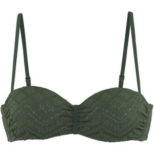 Lascana - Omara - Bandeau Bikinitop - Olijf - Recycling-Polyamide