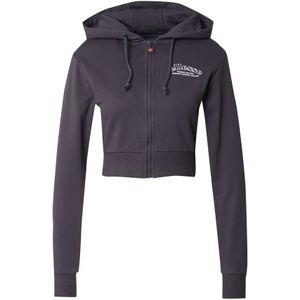 ELLESSE Sweatvest 'ZERMATT'  donkergrijs / wit