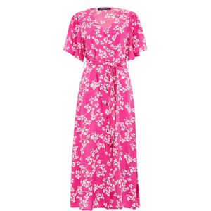 Threadbare Blousejurk 'Fruit'  lichtroze / wit